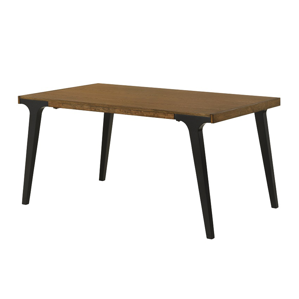 ACME - Hillary Dining Table with 2 Leaves in Walnut/Black