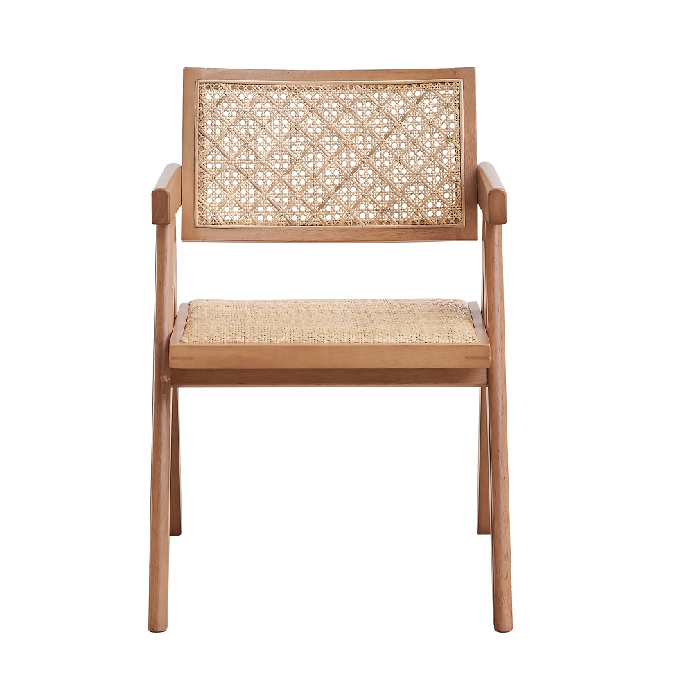 ACME - Velentina Arm Chair (Set of 2) in Rattan/Natural