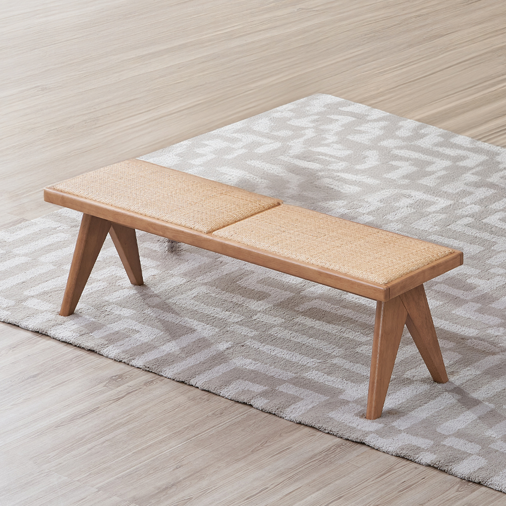 ACME - Velentina Bench in Rattan/Natural