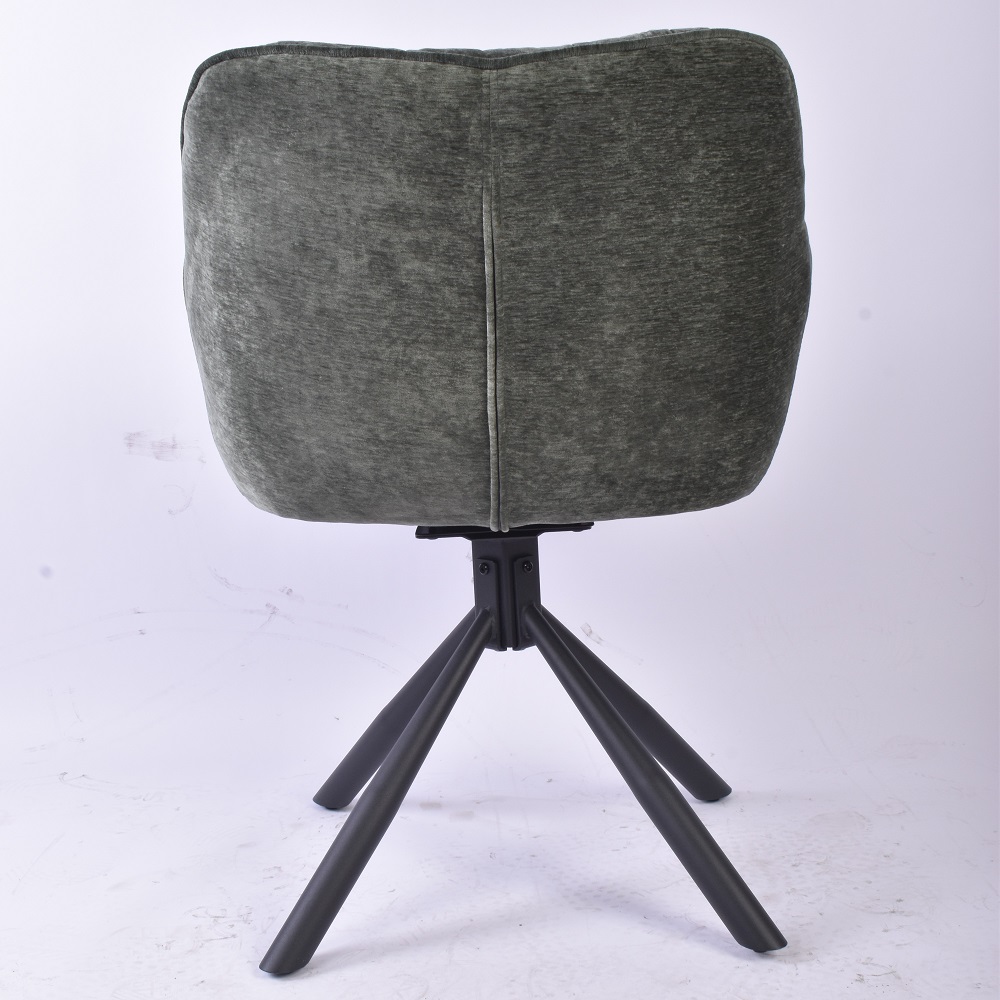 ACME Barnardo Arm Chair (Set of 2) - Olive Green Chenille