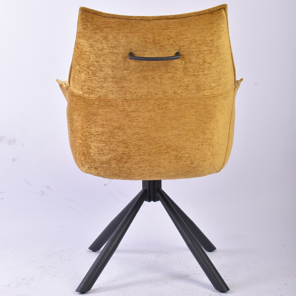 ACME Cielo Arm Chair (Set of 2) - Mustard Chenille