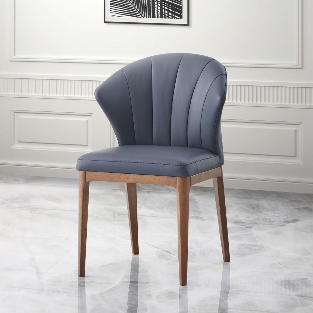 ACME - Seraphyne Side Chair (Set of 2) in Slate/Walnut