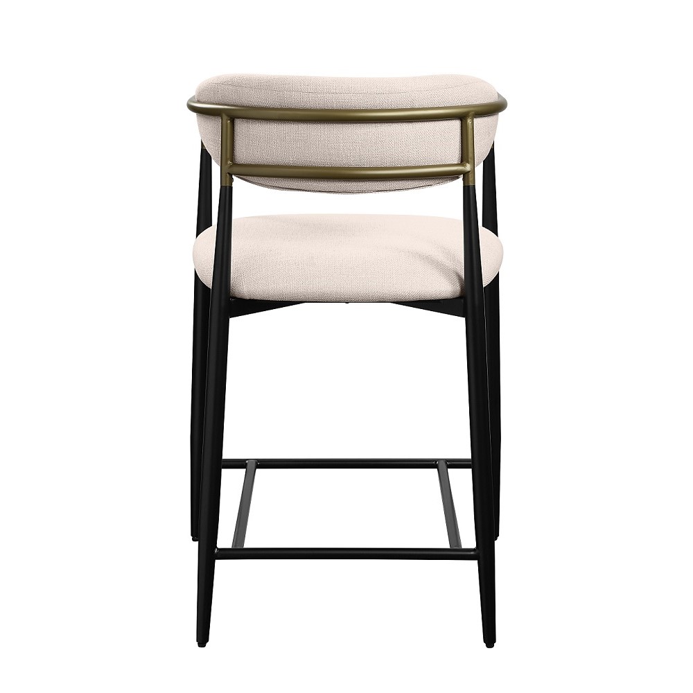 ACME Jaramillo Counter Height Chair - Beige/Black