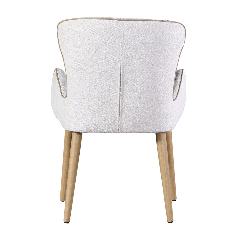 ACME - Qwin Side Chair (Set of 2) in Beige Boucle/Oak