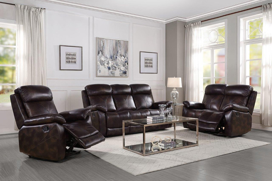 ACME - Perfiel Motion Sofa in Dark Brown