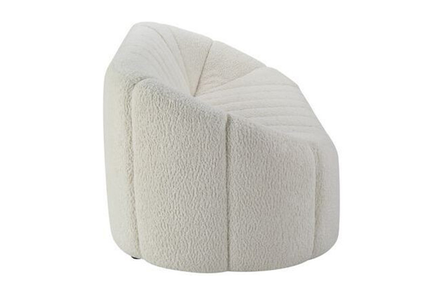 ACME - Osmash Sofa in White Teddy Sherpa