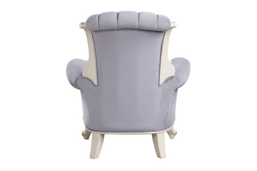 ACME - Galelvith Chair with Pillows in Gray