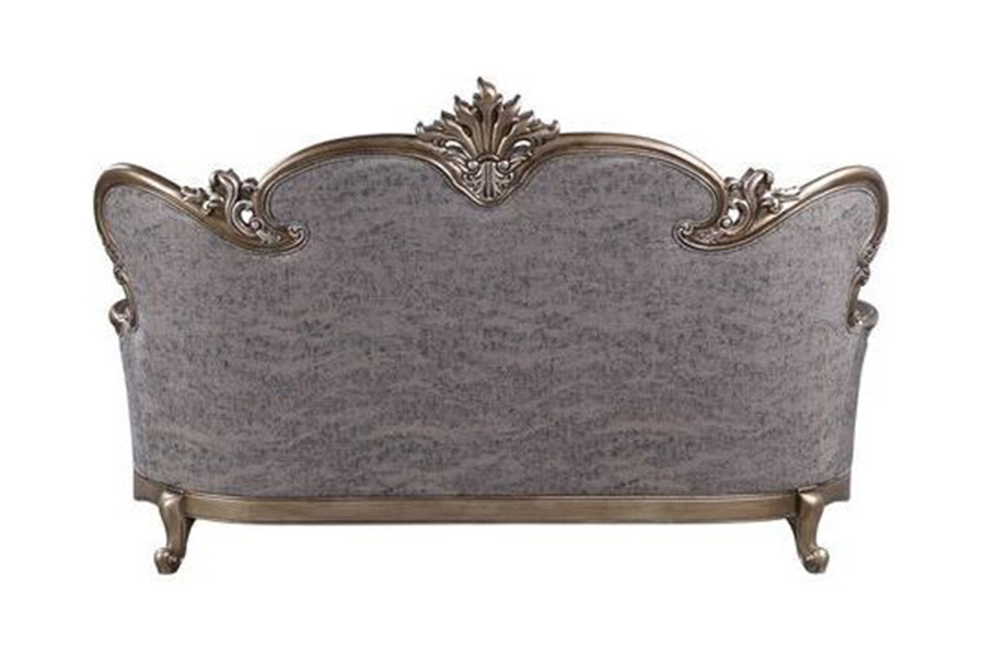 ACME - Elozzol Sofa with 5 Pillows in Antique Bronze