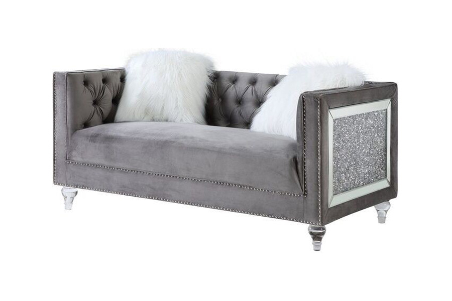 ACME - Heibero II Loveseat with 2 Pillows