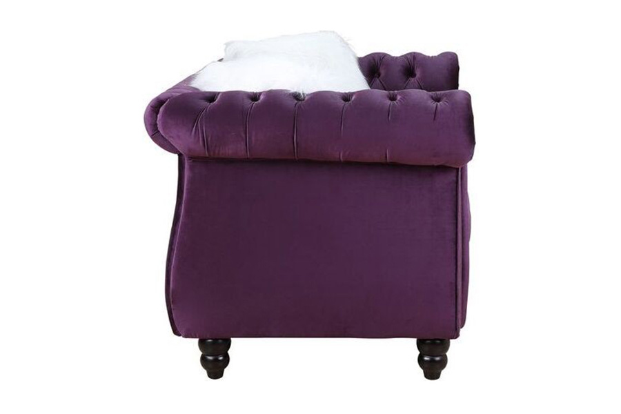 ACME - Thotton Sofa with 2 Pillows in Purple