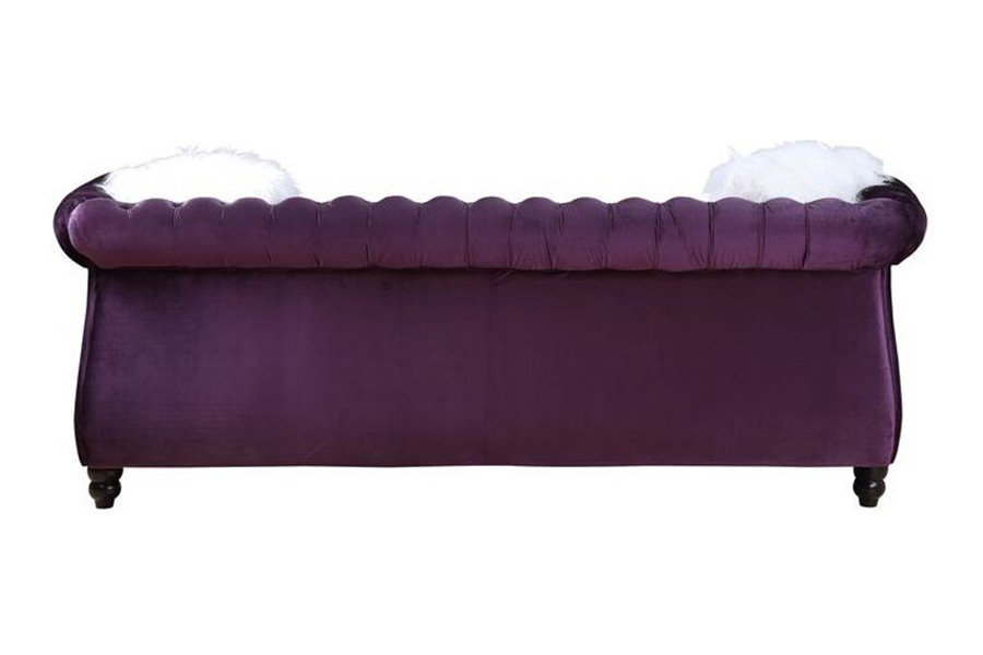 ACME - Thotton Sofa with 2 Pillows in Purple