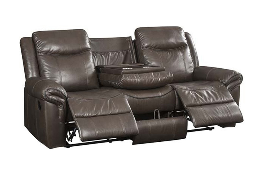 ACME - Lydia Motion Sofa with USB in Brown