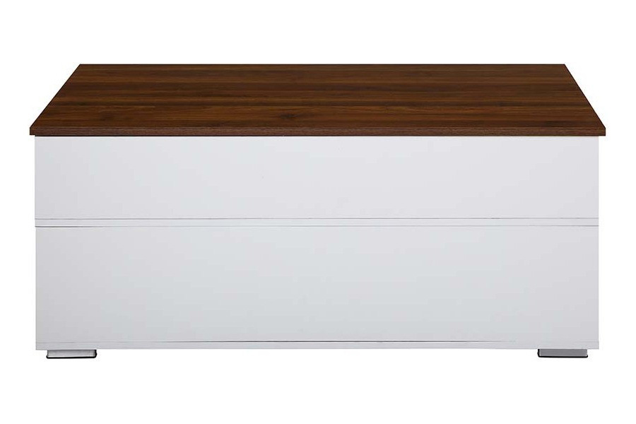 ACME - Raeden Coffee Table with Lift Top in White/Walnut