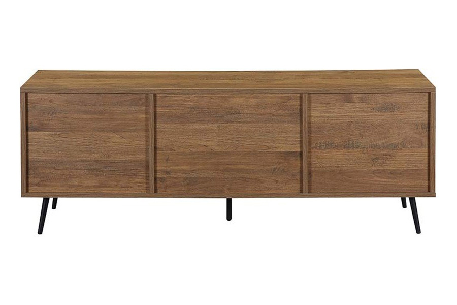 ACME Wafiya TV Stand - Rustic Wood and Black Finish