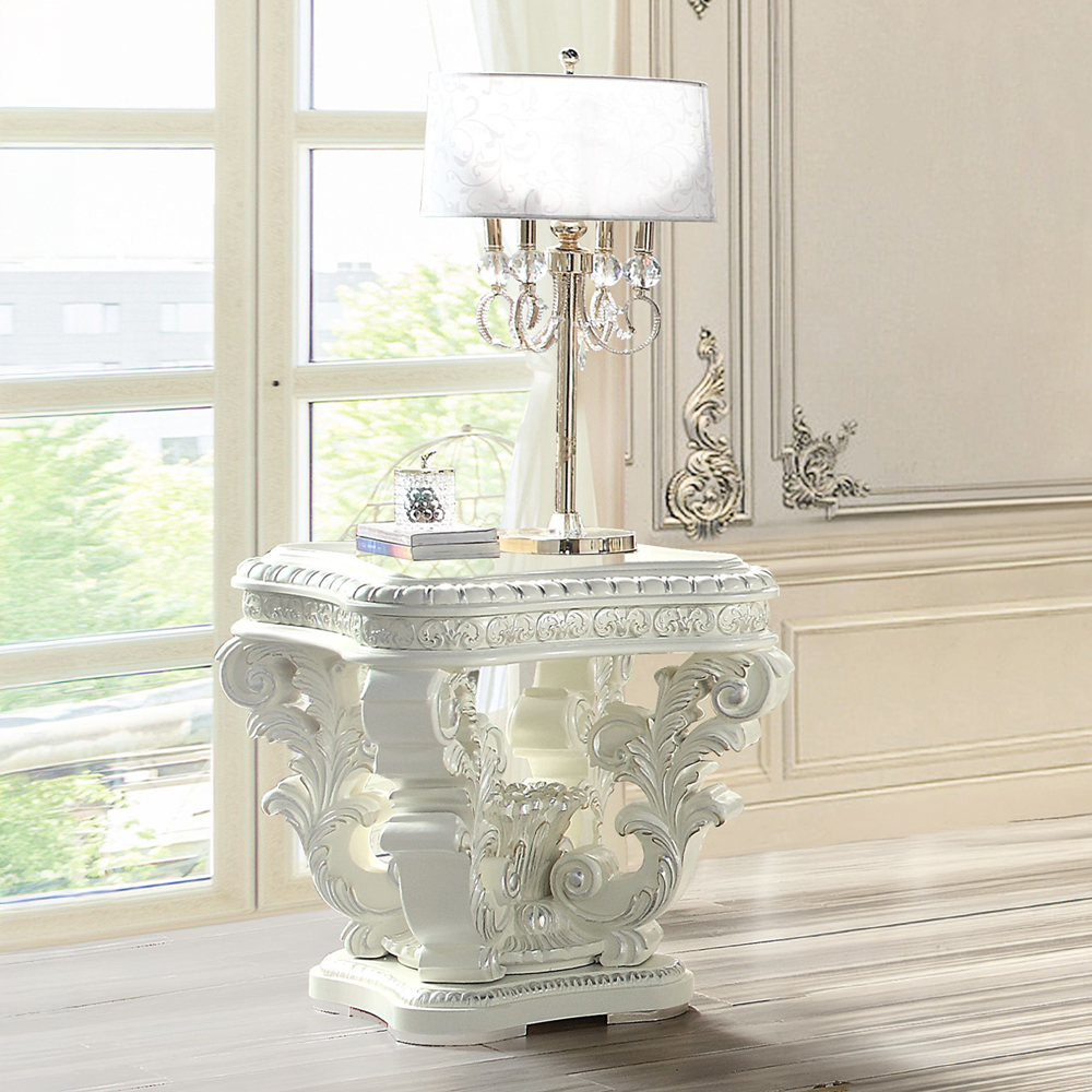 ACME - Vanaheim End Table in Antique White