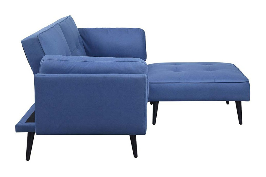 ACME - Nafisa Adjustable Sofa & Ottoman in Blue