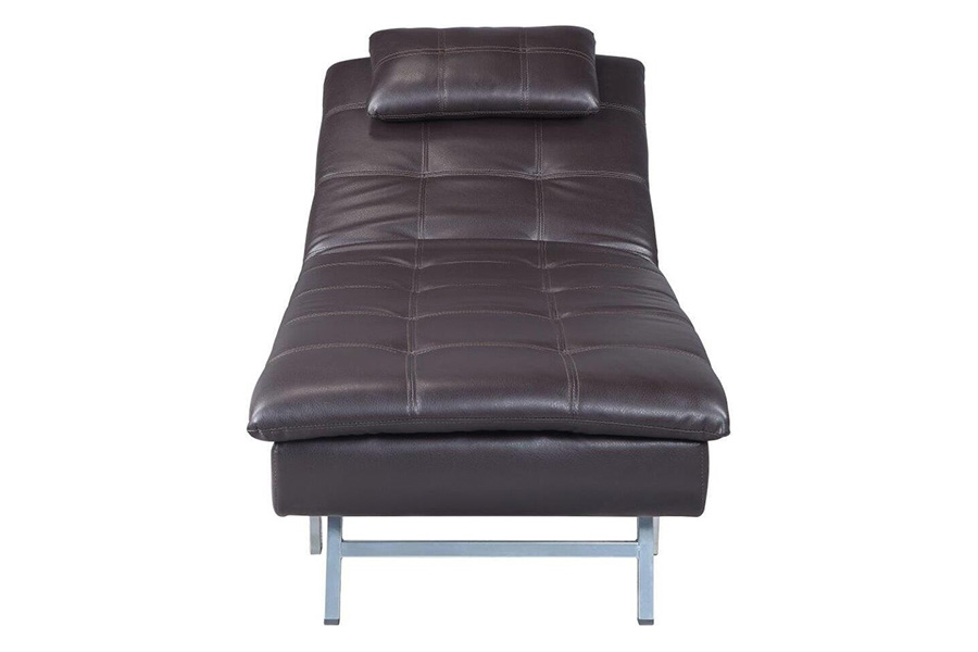 ACME™ Padilla Chaise Lounge with Pillow & Usb - Brown