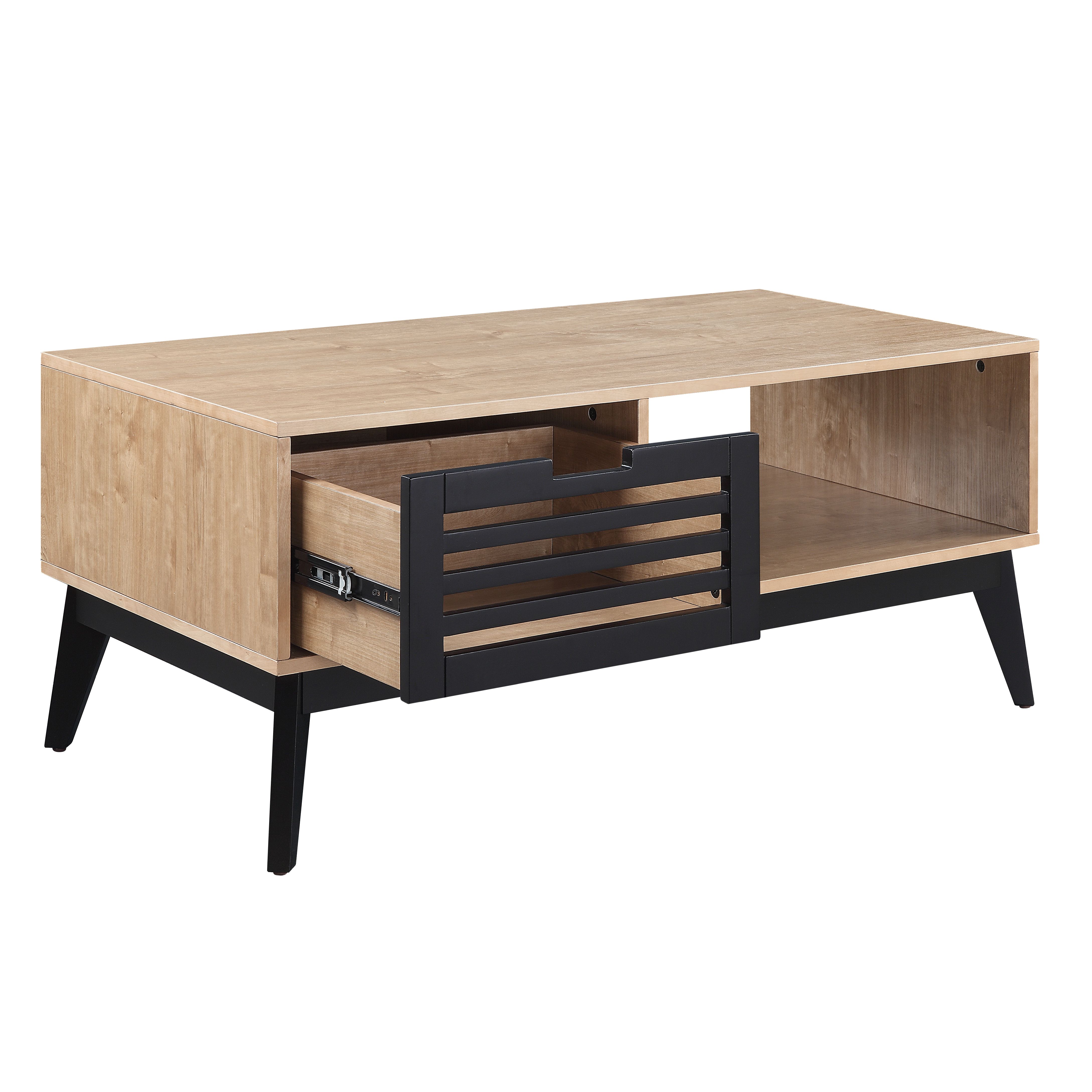 ACME - Gamaliel Coffee Table in Oak/Espresso