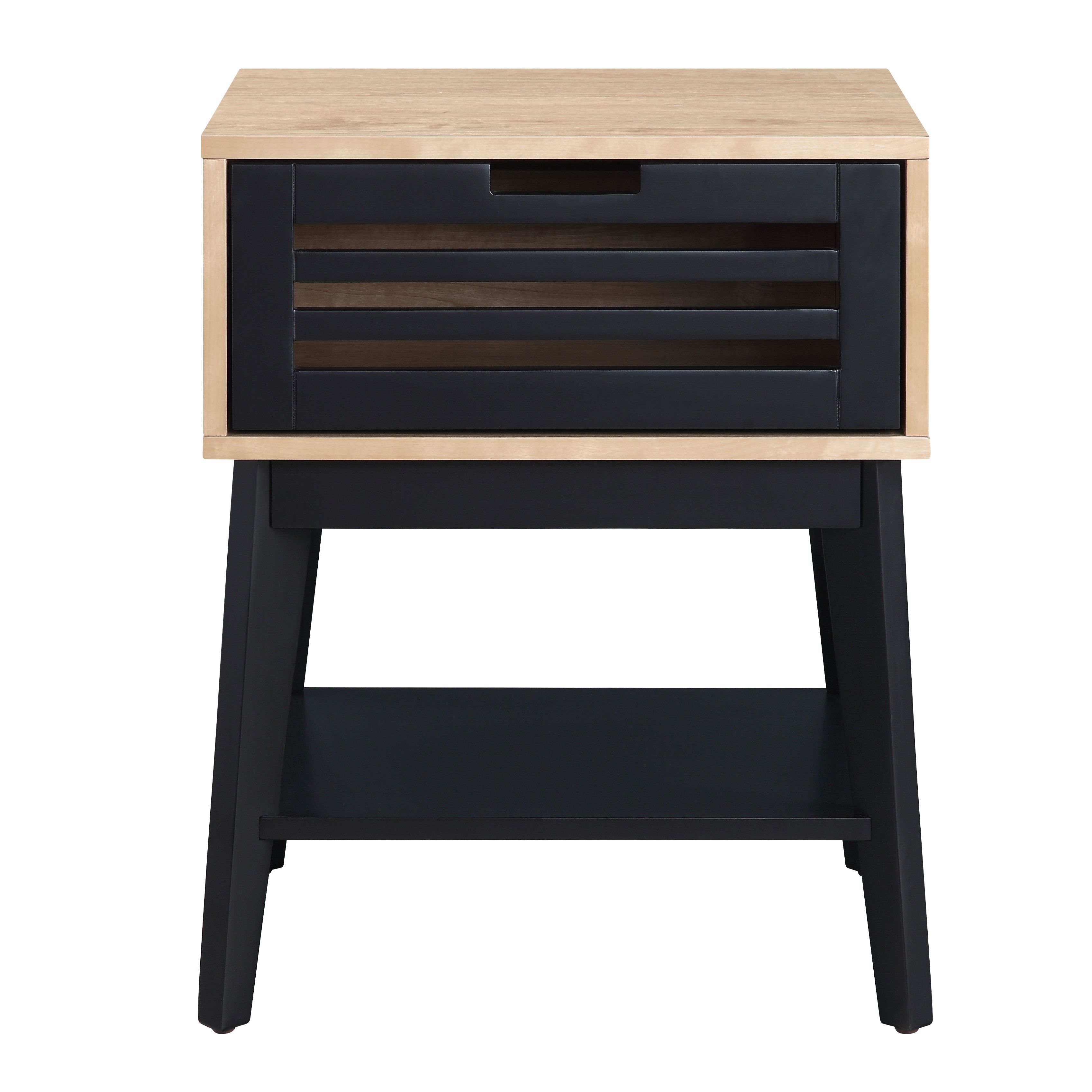 ACME - Gamaliel End Table in Oak/Espresso