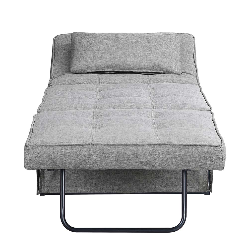 ACME - Bandit Adjustable Sofa with Pillow in Gray