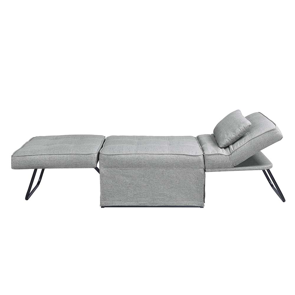 ACME - Bandit Adjustable Sofa with Pillow in Gray