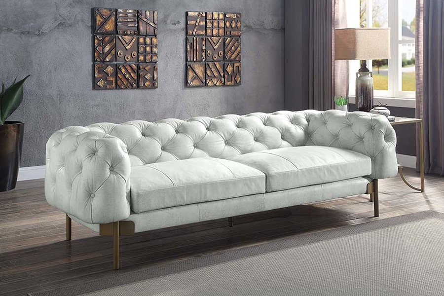 ACME - Ragle Sofa in Vintage White