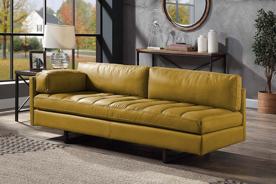 ACME - Radia Sofa with Pillow in Turmeric