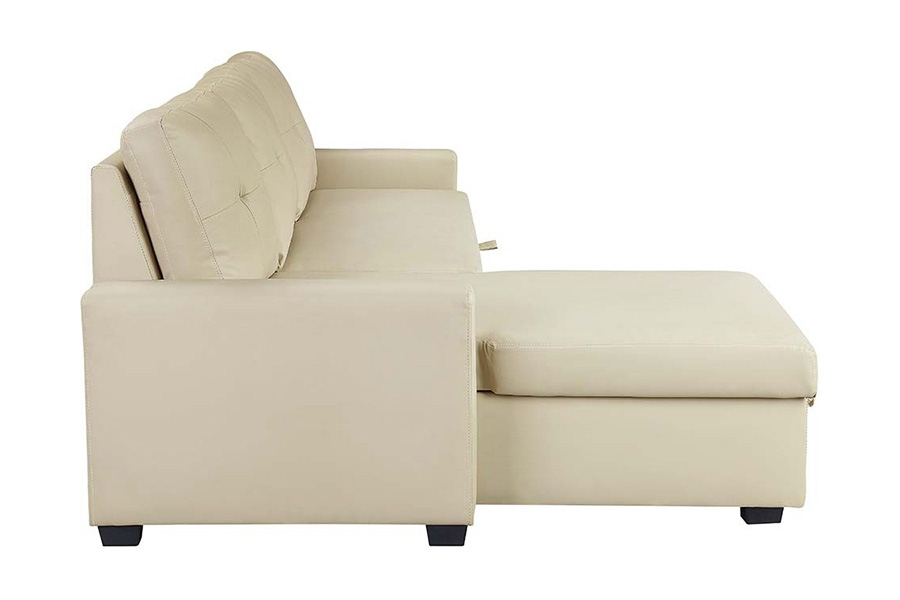 ACME - Dafina Sectional Sofa with Sleeper in Beige