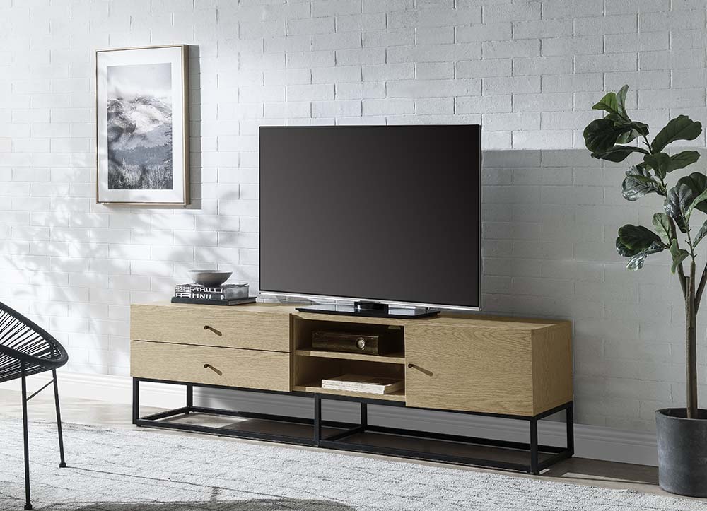 ACME - Isha TV Stand in Oak