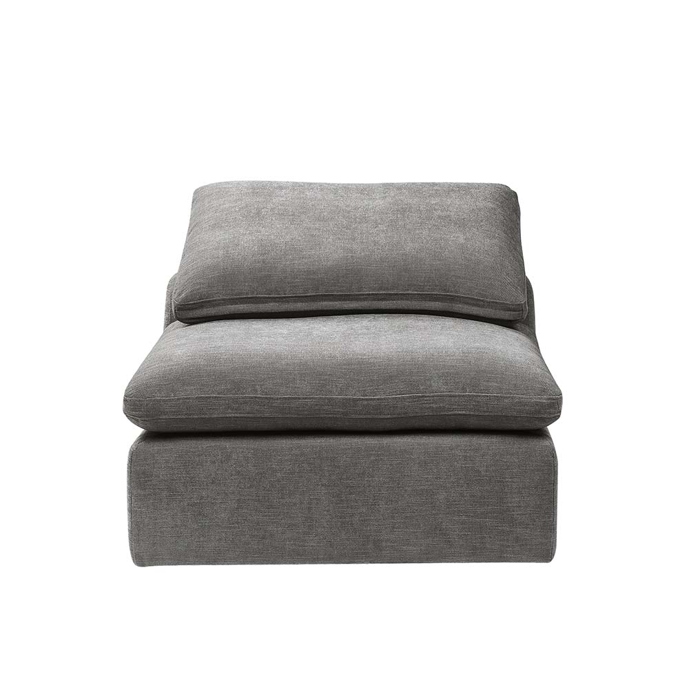 ACME™ Naveen Modular Armless Chair - Gray Linen