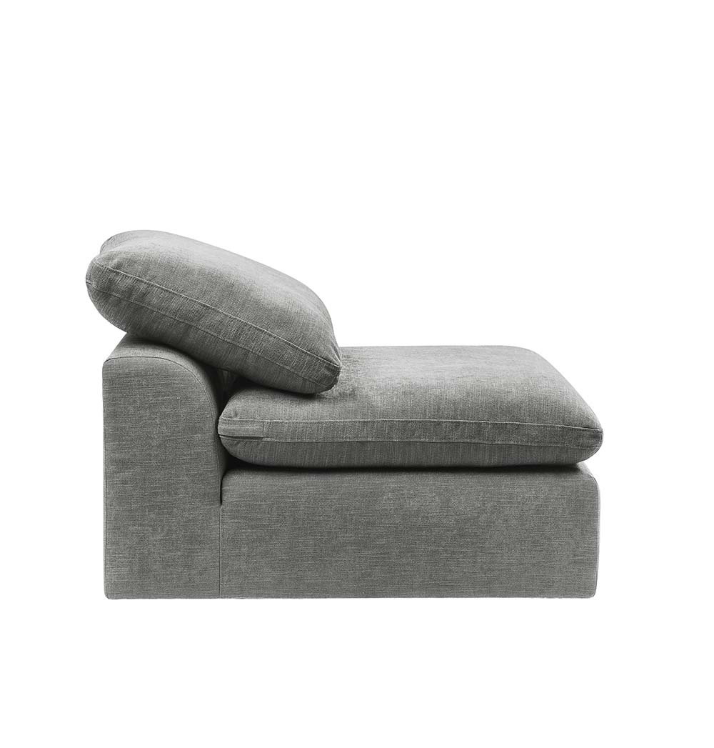 ACME™ Naveen Modular Armless Chair - Gray Linen