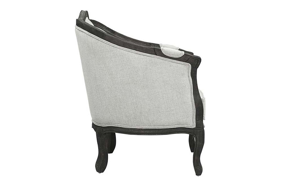 ACME Samael Chair with 1 Pillow - Gray and Black