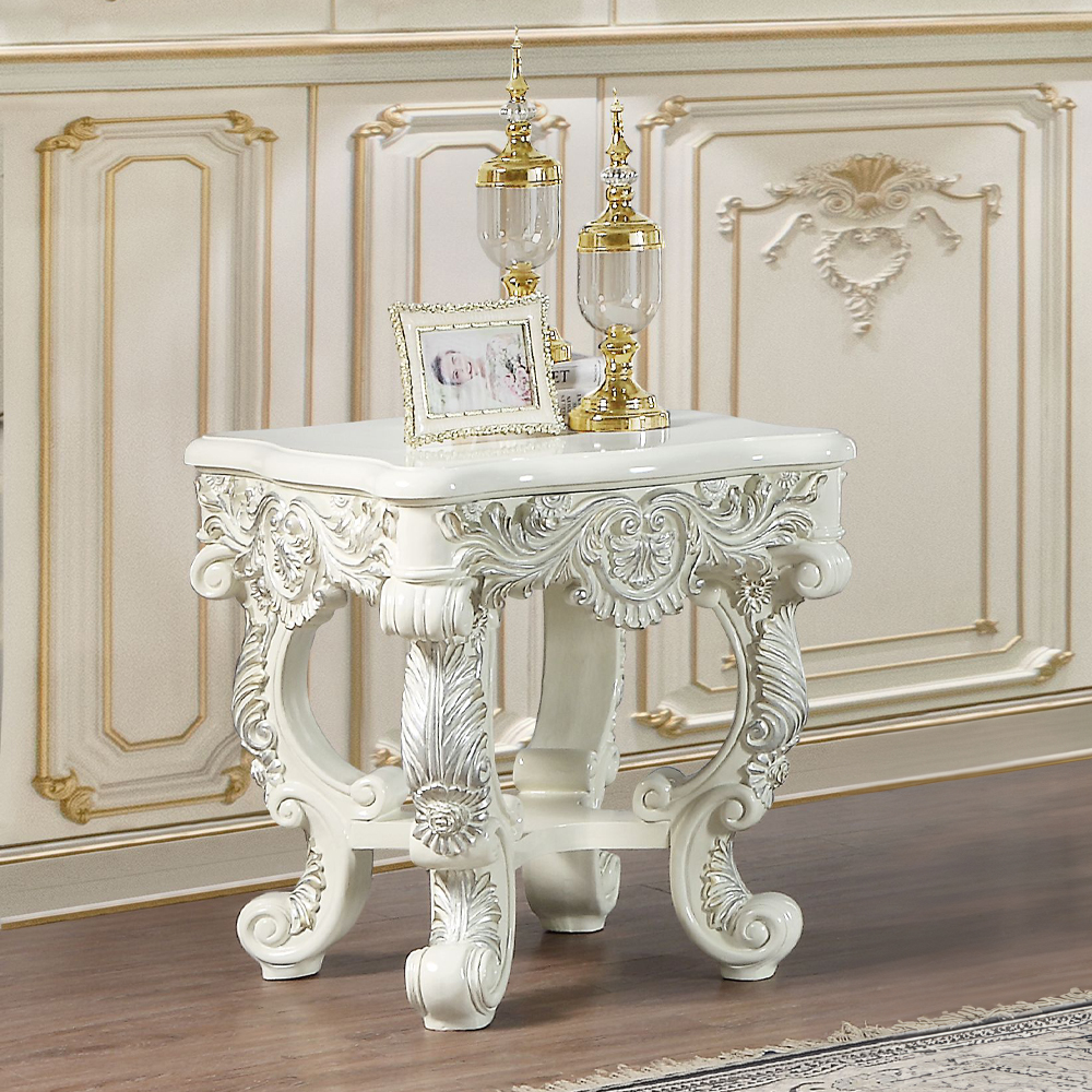 ACME - Adara End Table in Antique White