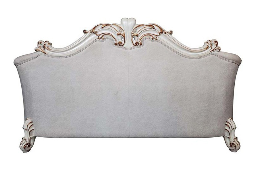 ACME - Vendome II Sofa with 6 Pillows in Ivory/Antique Pearl