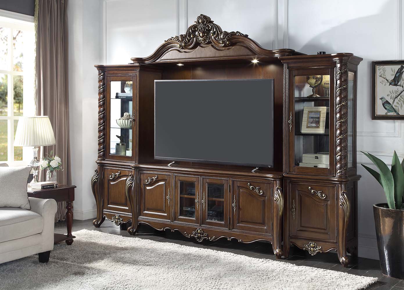 ACME - Devayne Entertainment Center in Dark Walnut