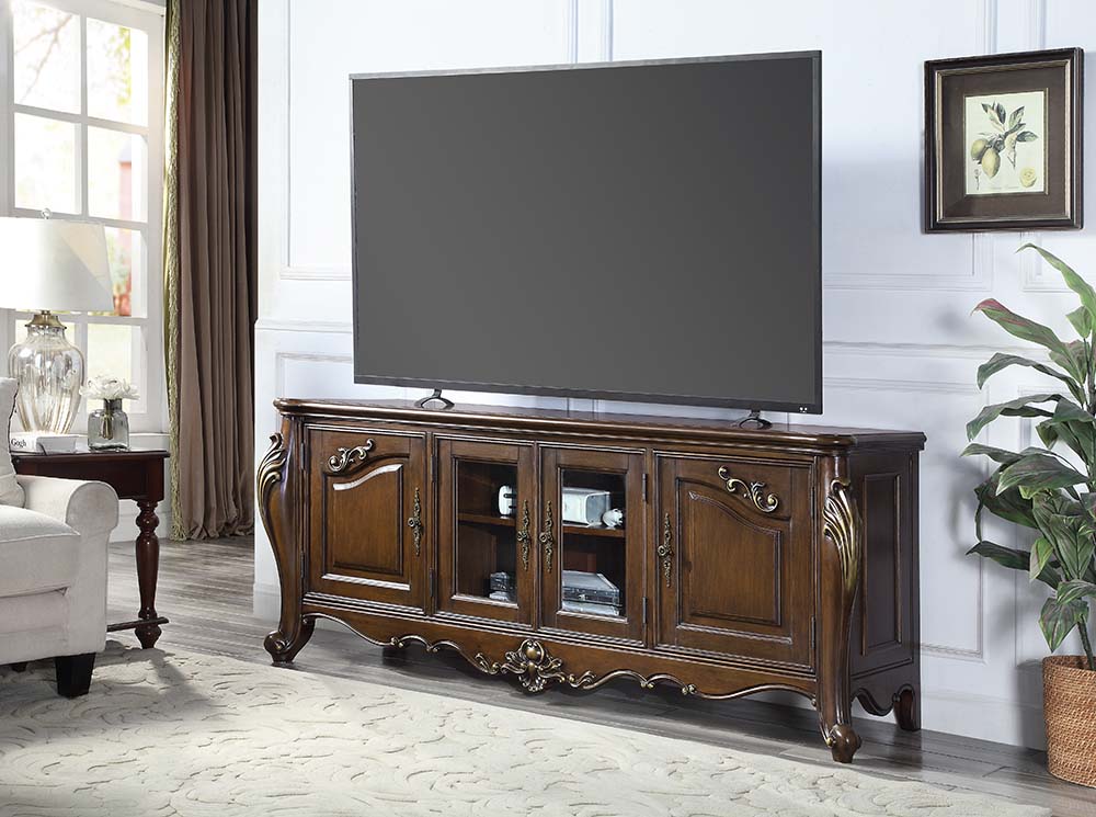 ACME - Devayne TV Stand in Dark Walnut