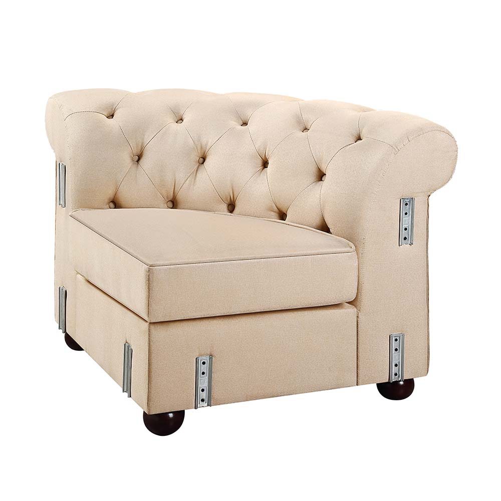 ACME Jakim Sectional Sofa - Beige Linen