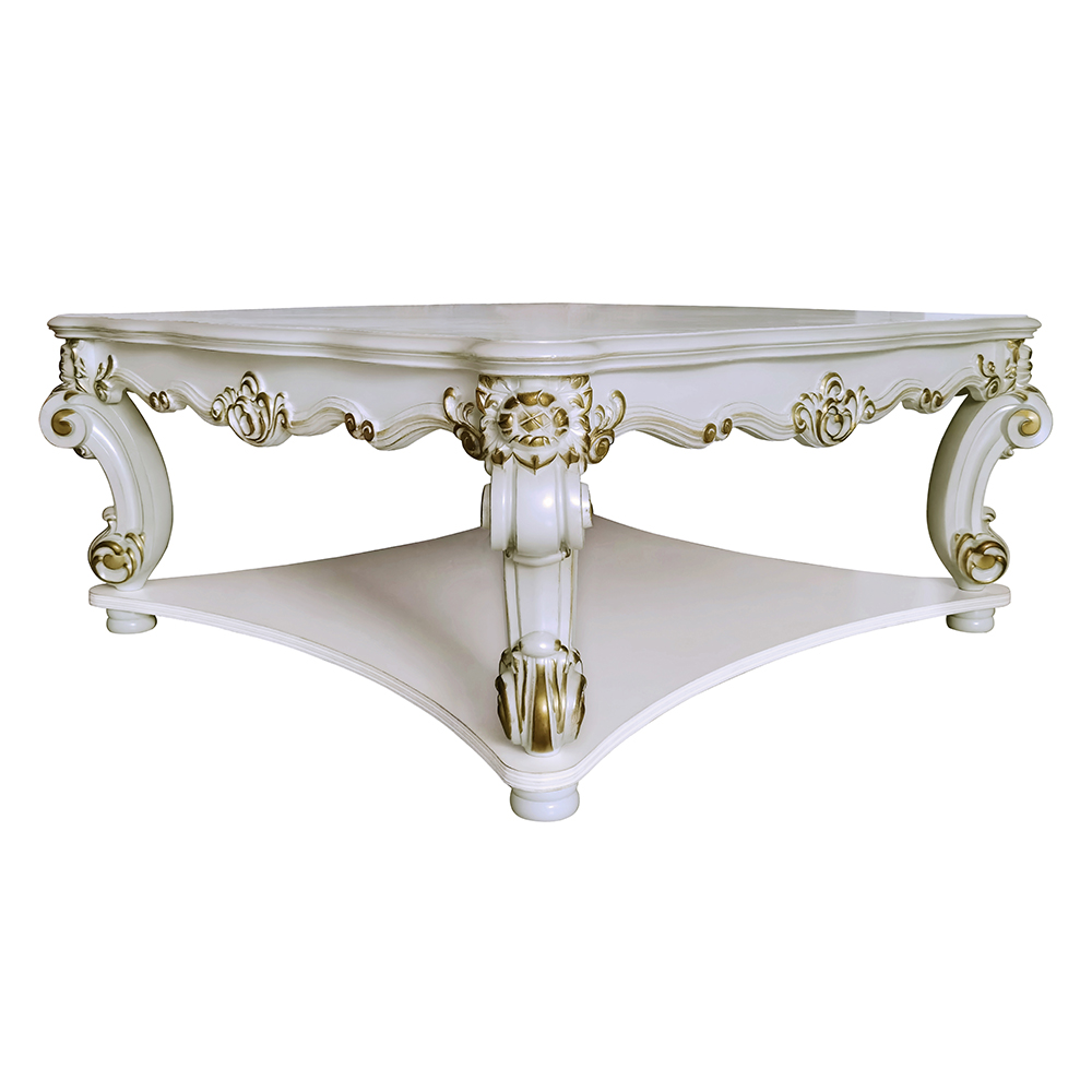 ACME - Vendome Square Coffee Table in Antique Pearl