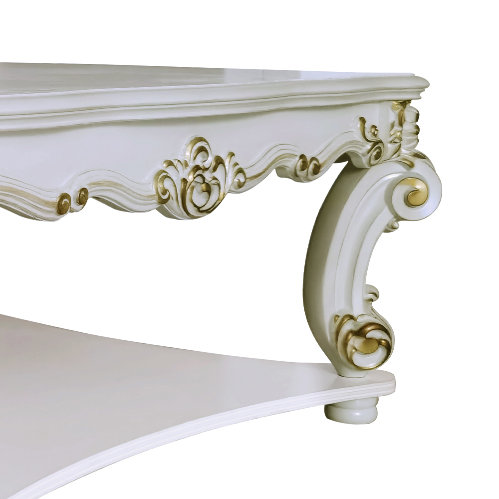 ACME - Vendome Square Coffee Table in Antique Pearl