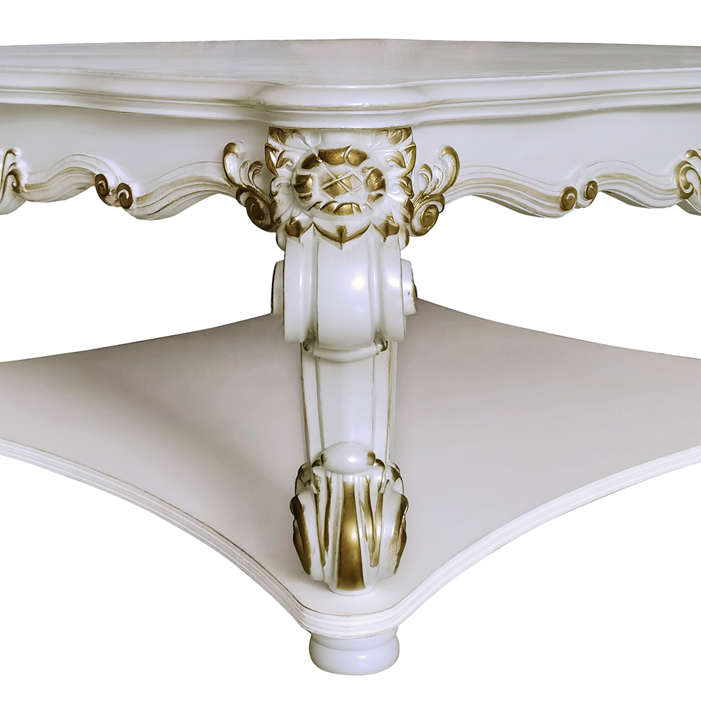 ACME - Vendome Square Coffee Table in Antique Pearl