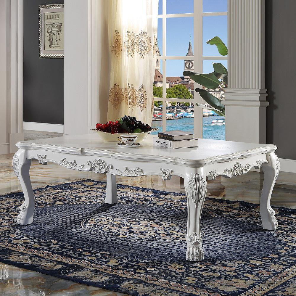 ACME - Dresden Coffee Table in Bone White (LV01691)