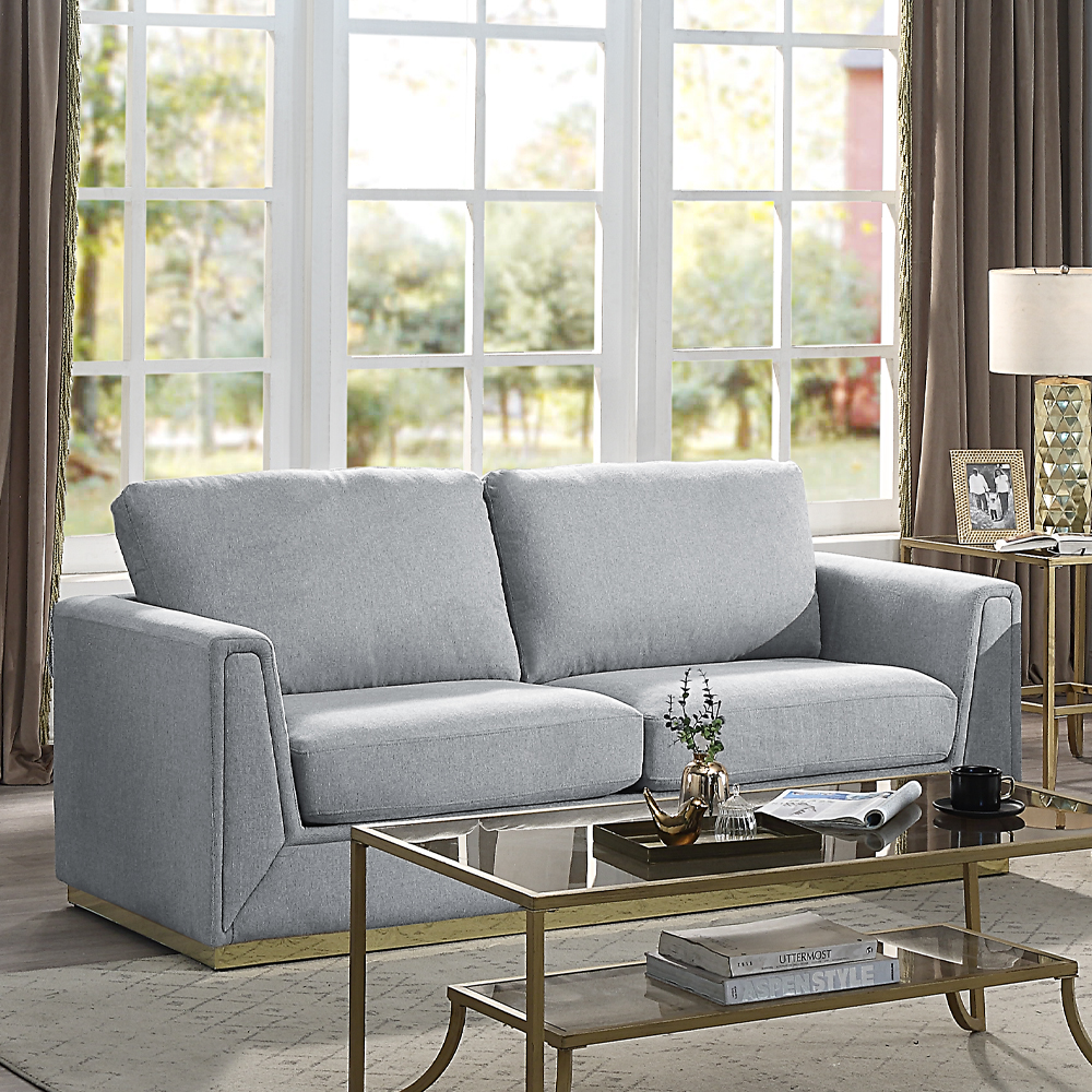 ACME - Valin Sofa in Gray Linen