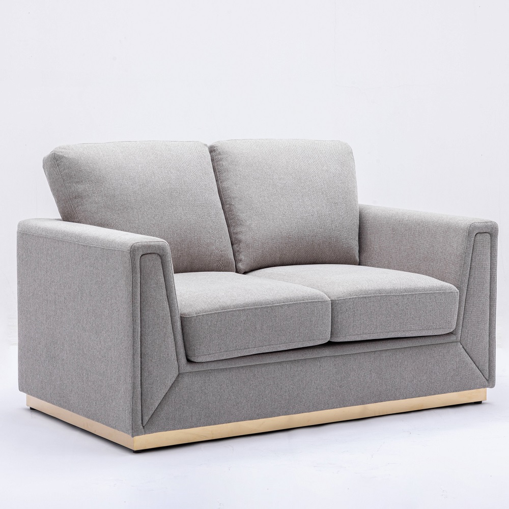 ACME - Valin Loveseat in Gray Linen