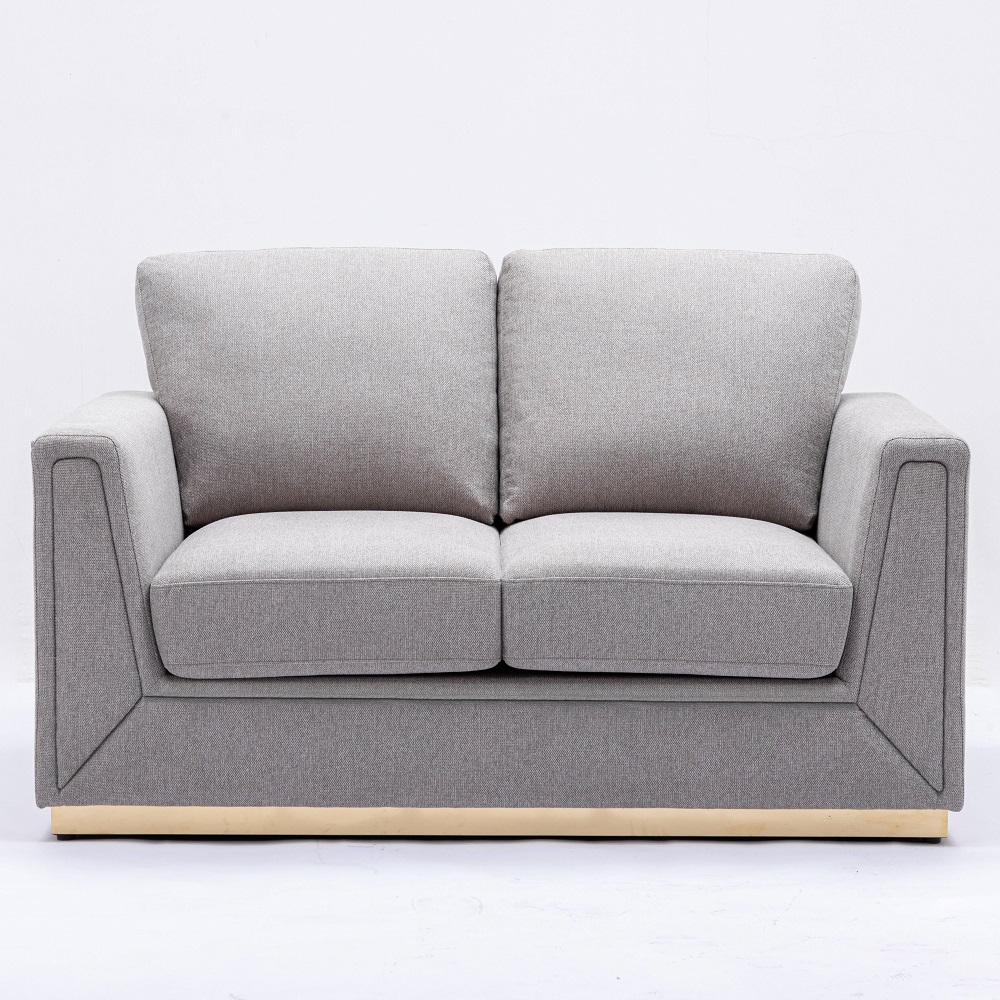 ACME - Valin Loveseat in Gray Linen