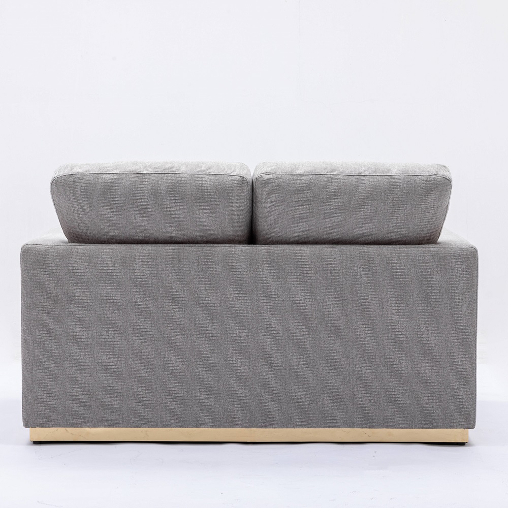 ACME - Valin Loveseat in Gray Linen