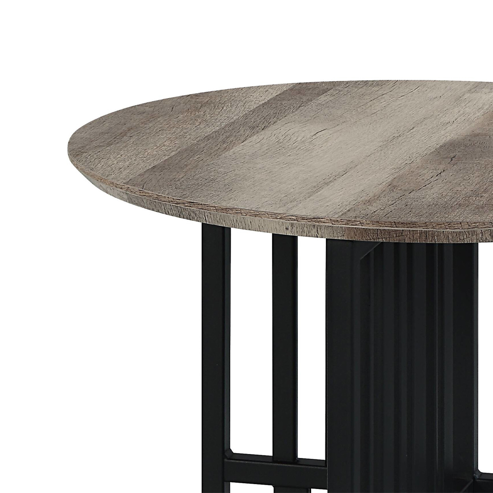 ACME - Zudora End Table in Antique Oak/Black