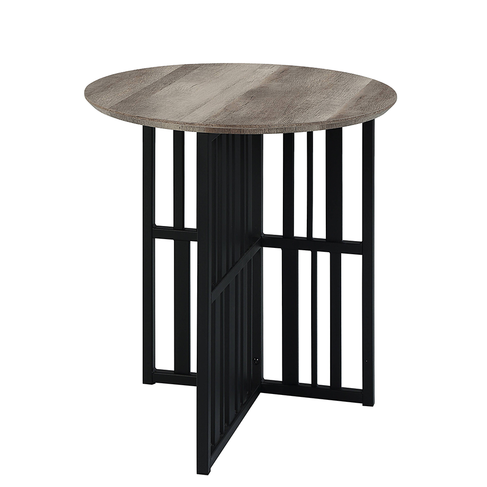 ACME - Zudora End Table in Antique Oak/Black