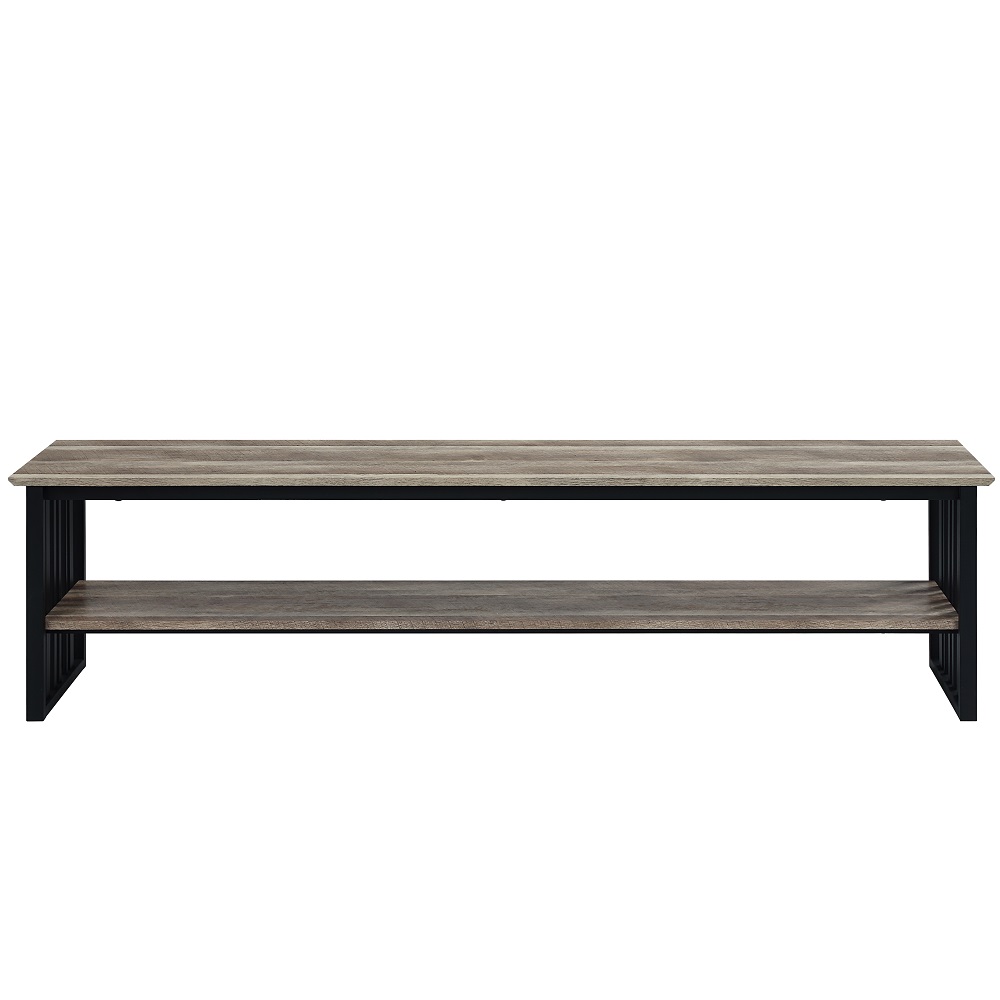 ACME - Zudora TV Stand in Antique Oak/Black