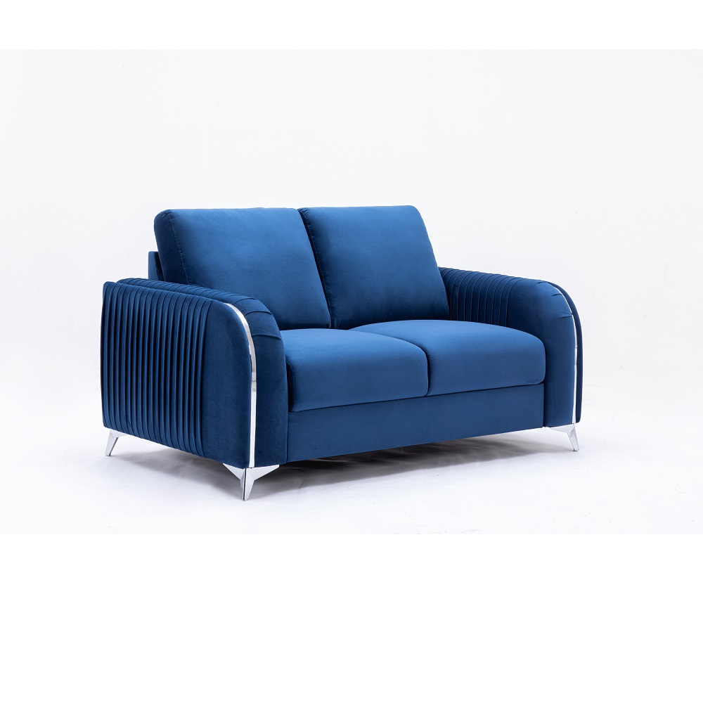 ACME - Wenona Loveseat in Blue Velvet