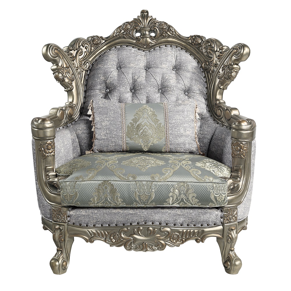 ACME™ Miliani Chair with Pillow - Antique Bronze